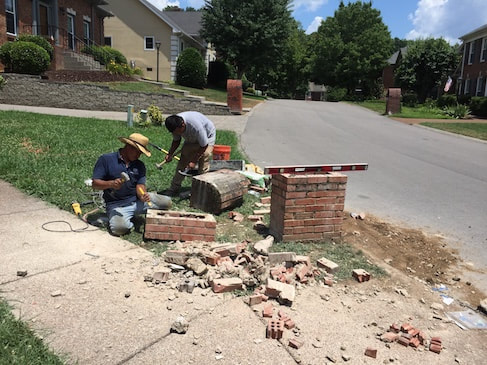brick mailbox repair chattanooga